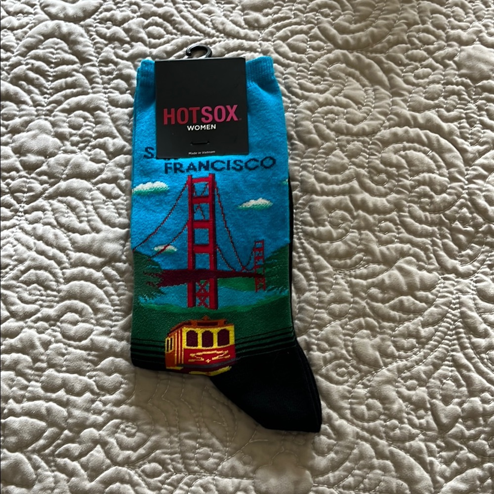 Hot Sox Blue and Black San Francisco Socks Accessories